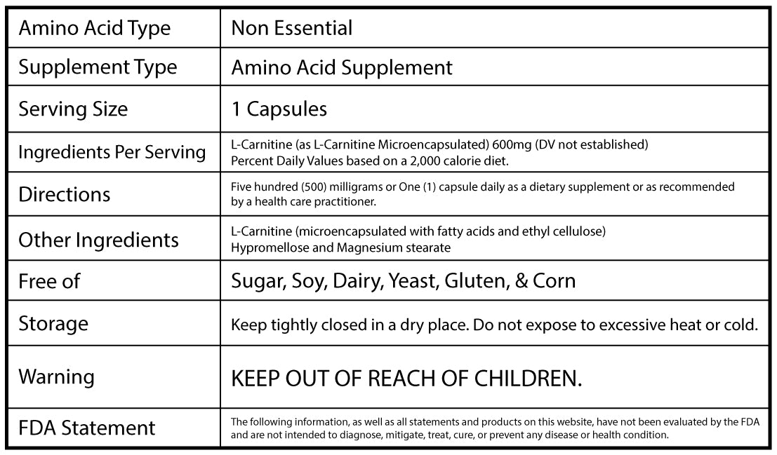 L-Carnitine Jo Mar Labs L-Carnitine Jo Mar Labs